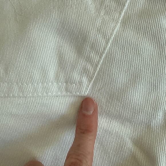 Levi's 505 Shorts Cotton Twill Size 5 White - Picture 4 of 6